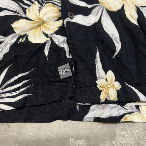 Vintage Quicksilver Hawaiian Shirt Cotton/Rayon Size 2XL Waves Surf READ DESCRIP - Picture 4 of 9